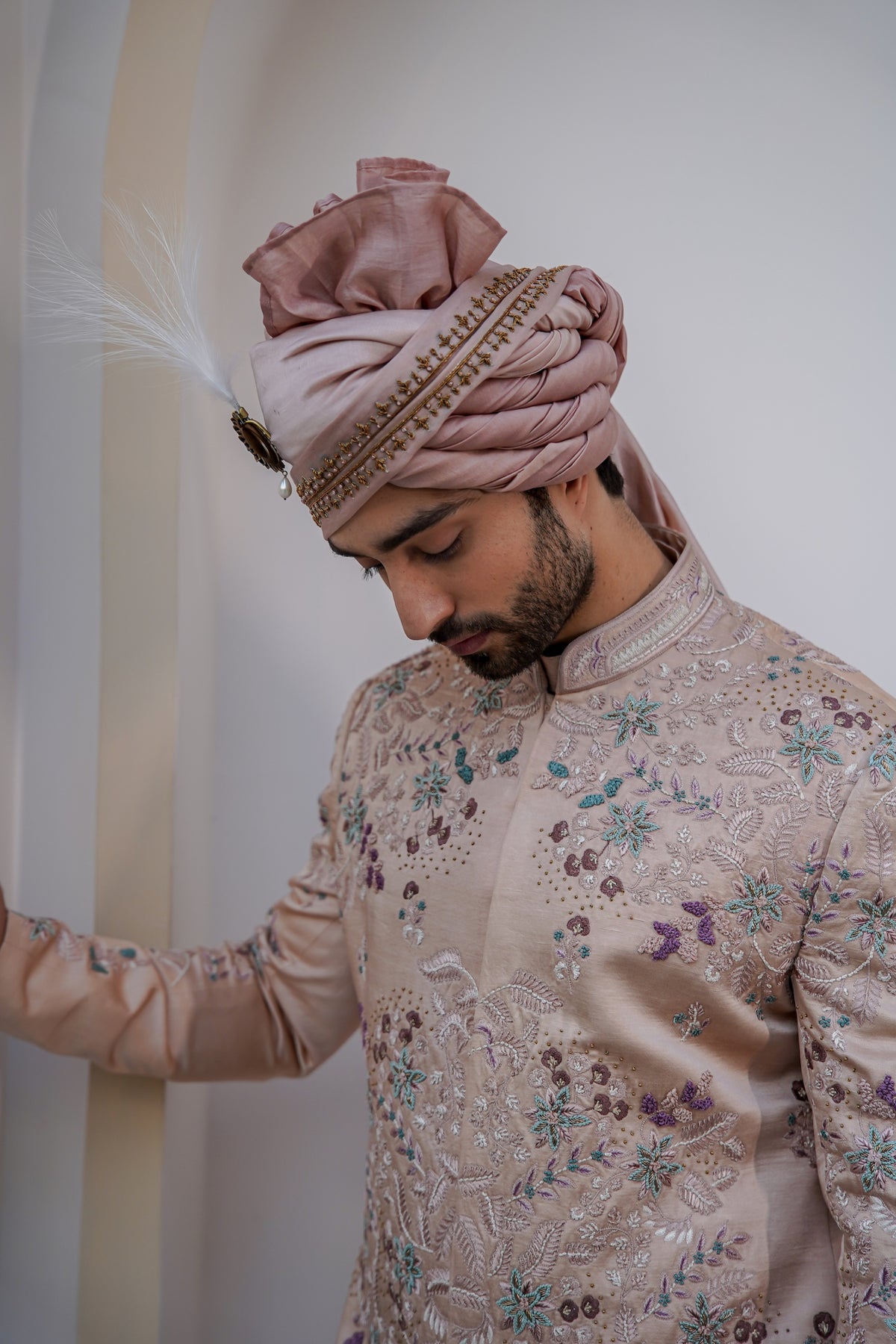 Blush Sherwani Set