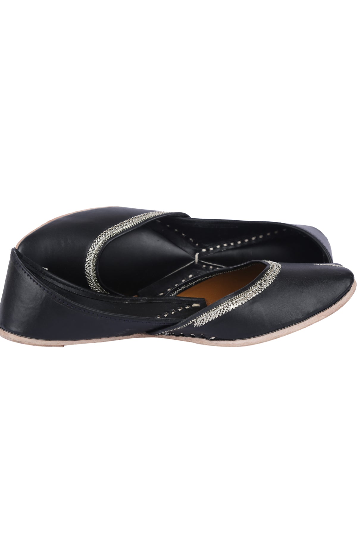 Charcoal black jutti