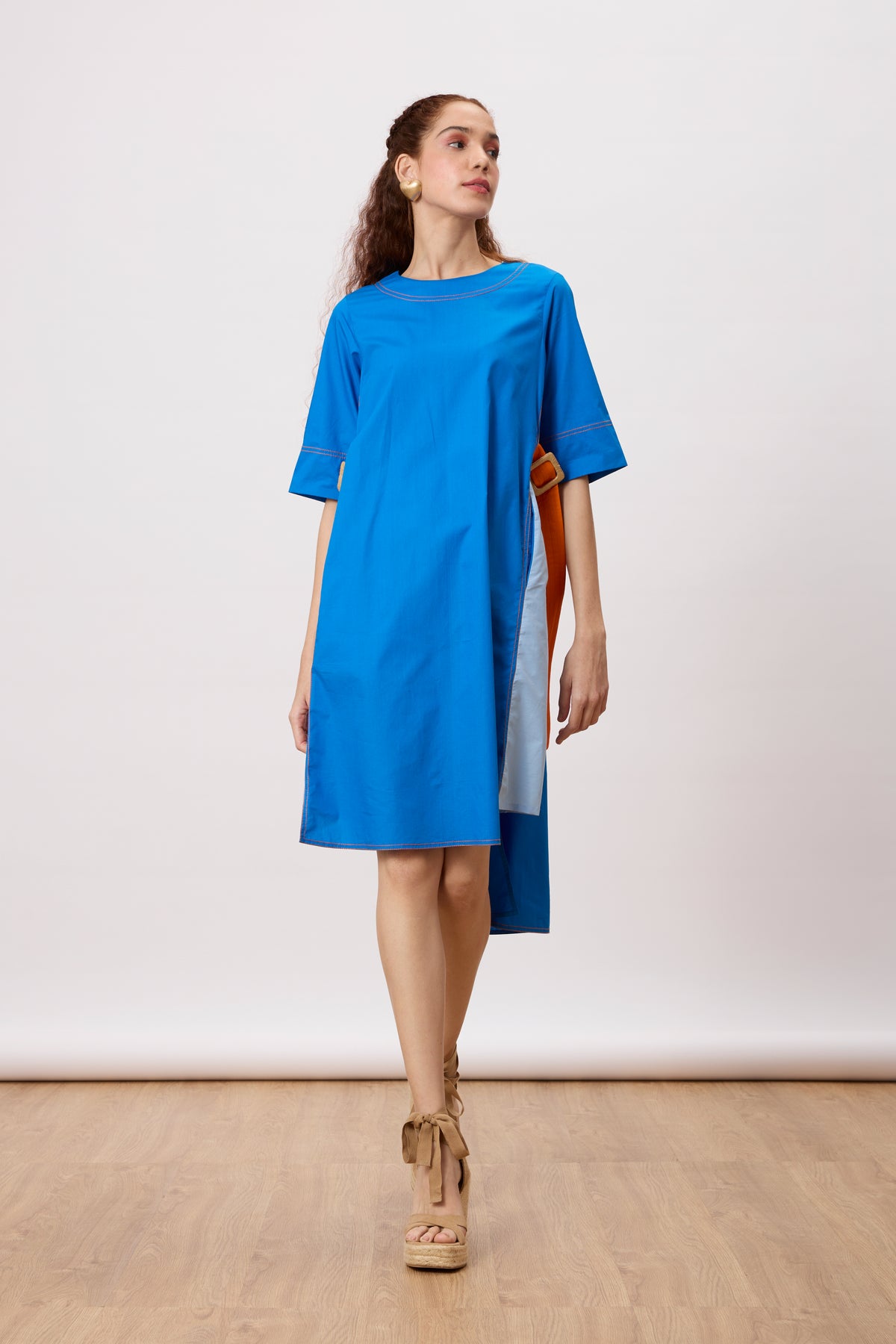 July Aster Blue Dress