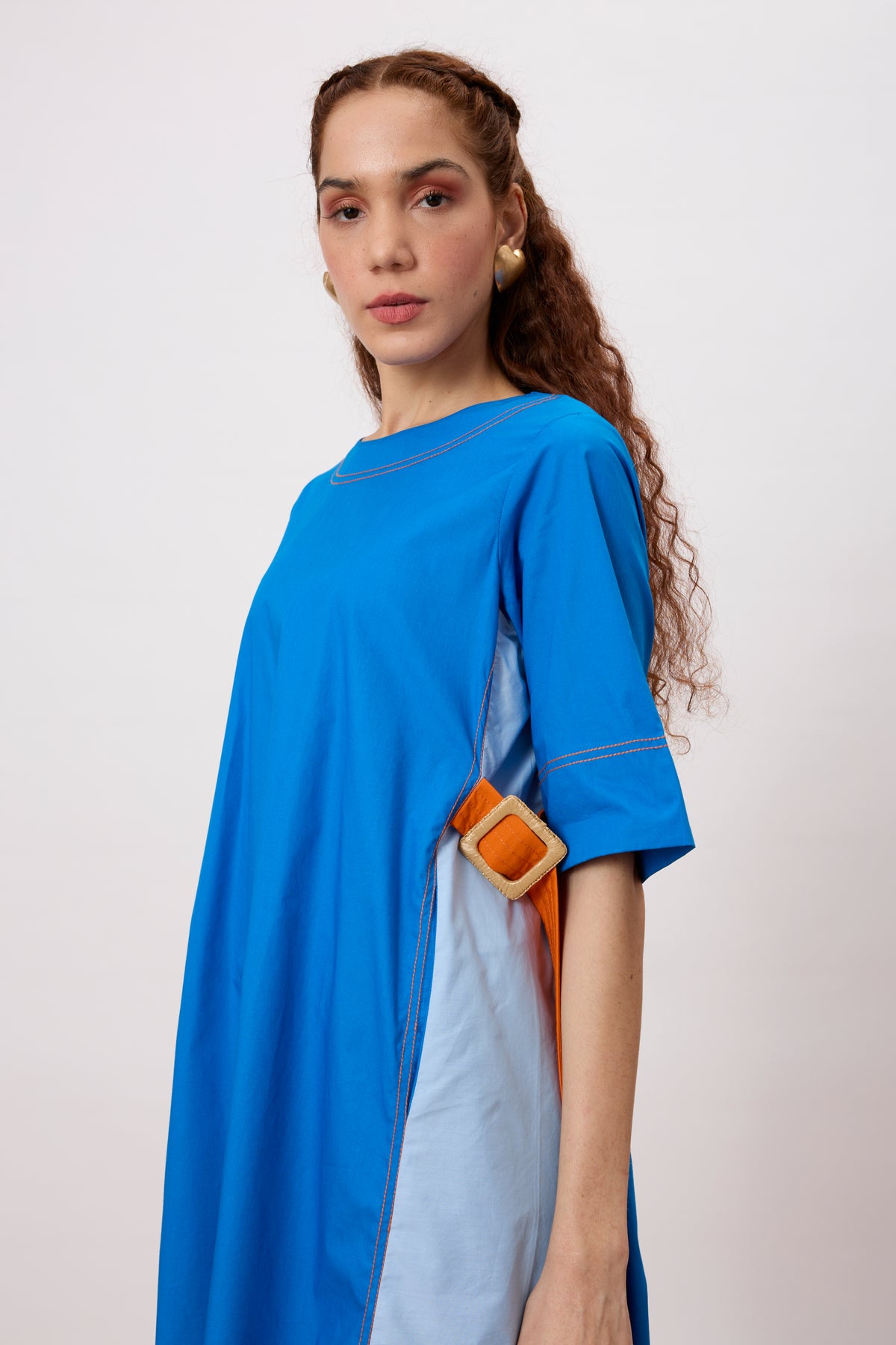 July Aster Blue Dress