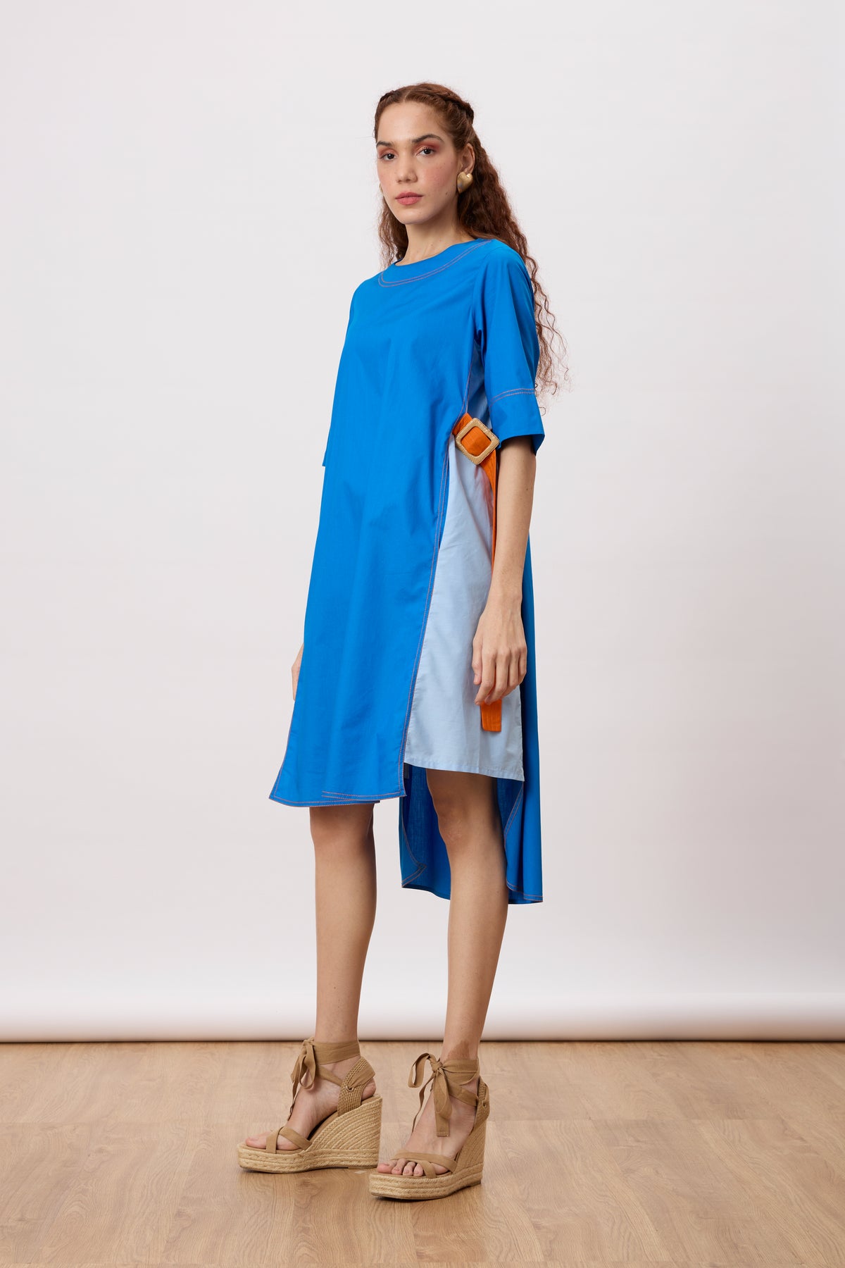 July Aster Blue Dress