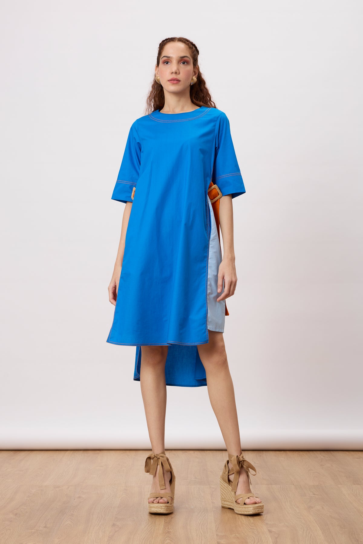 July Aster Blue Dress