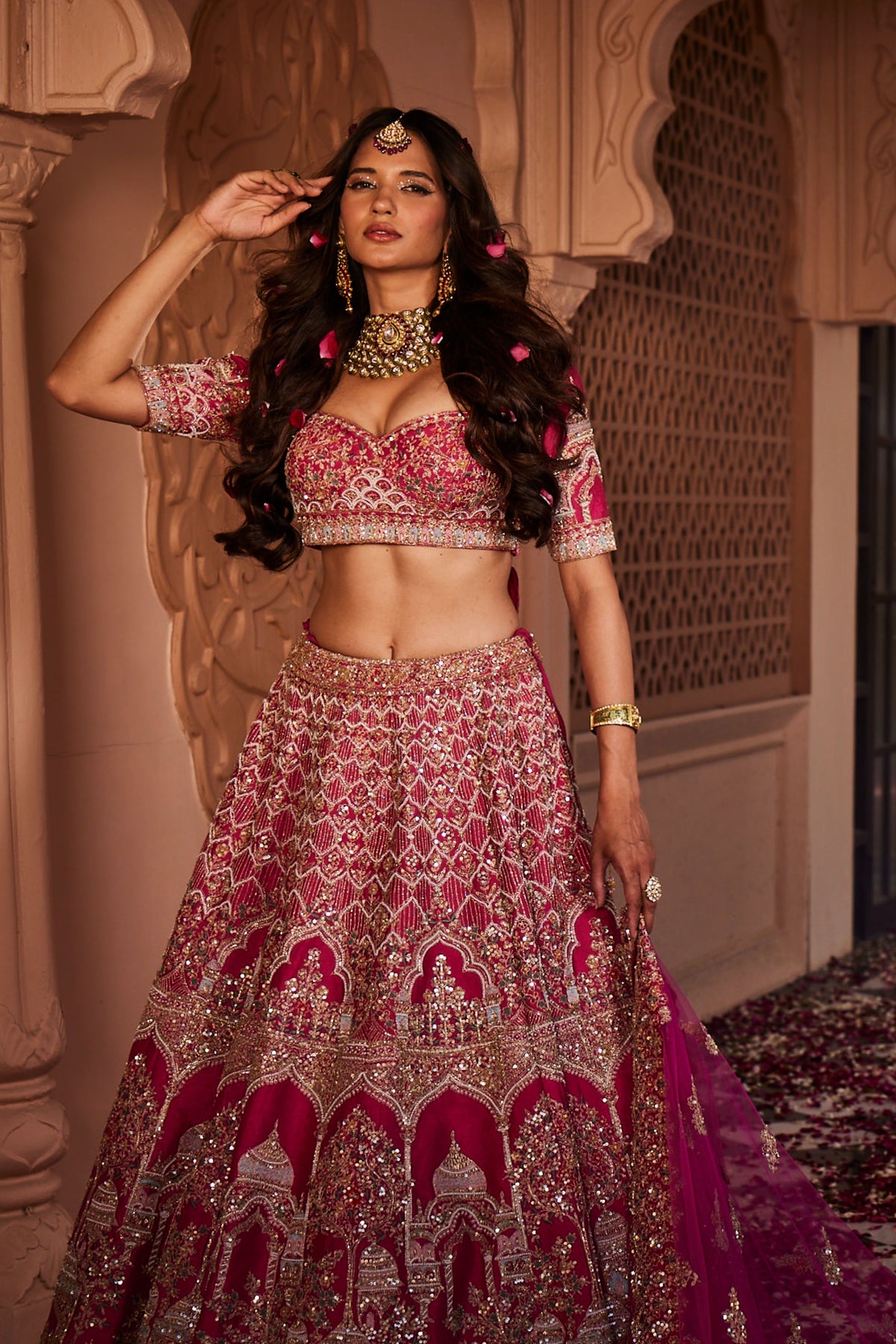 Rani Heavily Embroidered Lehenga