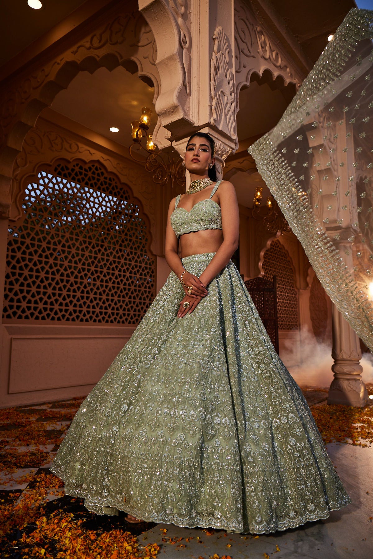 Firoza Embroidered Lehenga