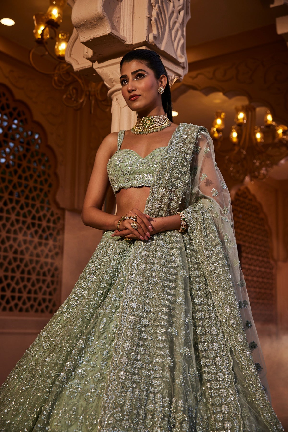 Firoza Embroidered Lehenga