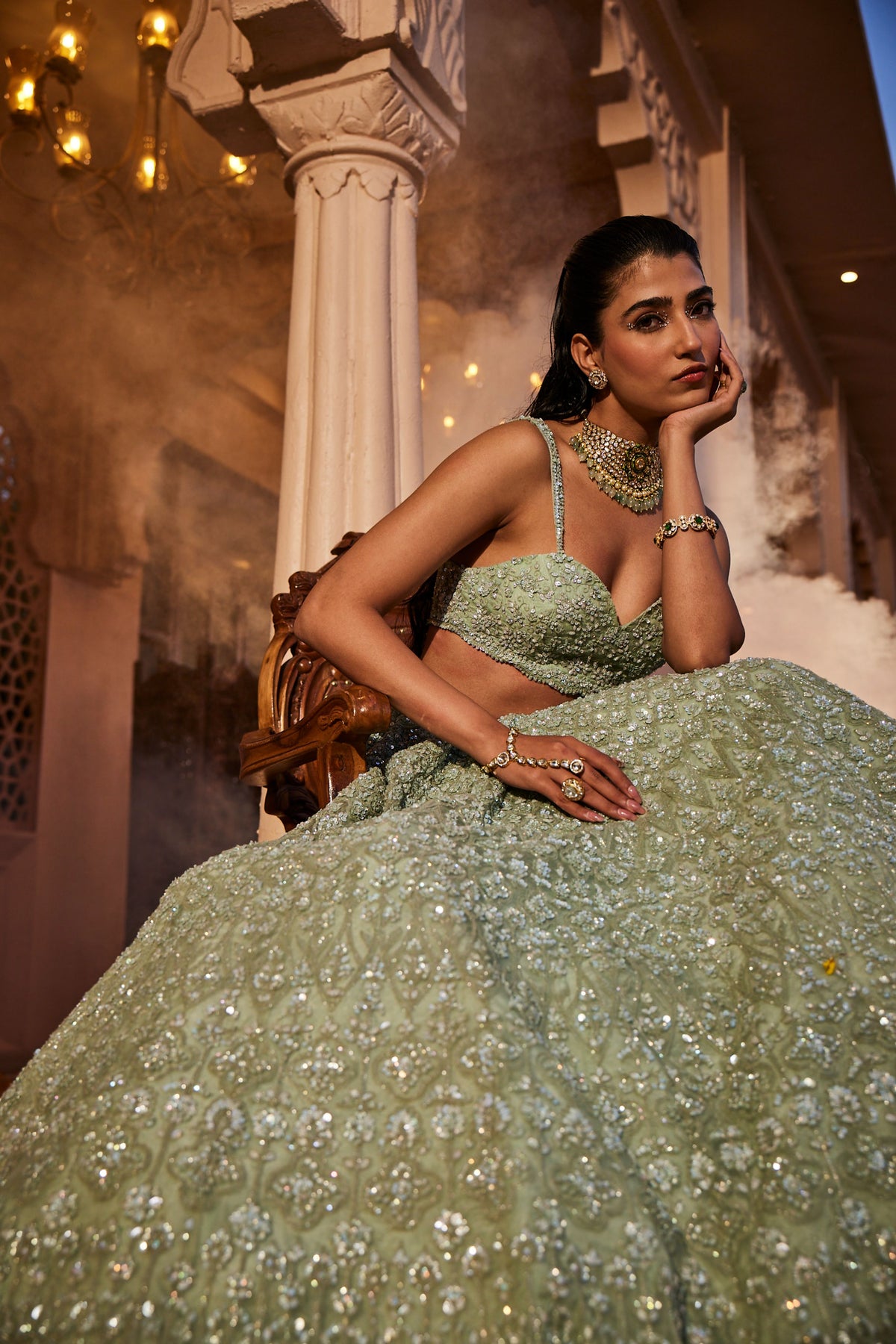 Firoza Embroidered Lehenga