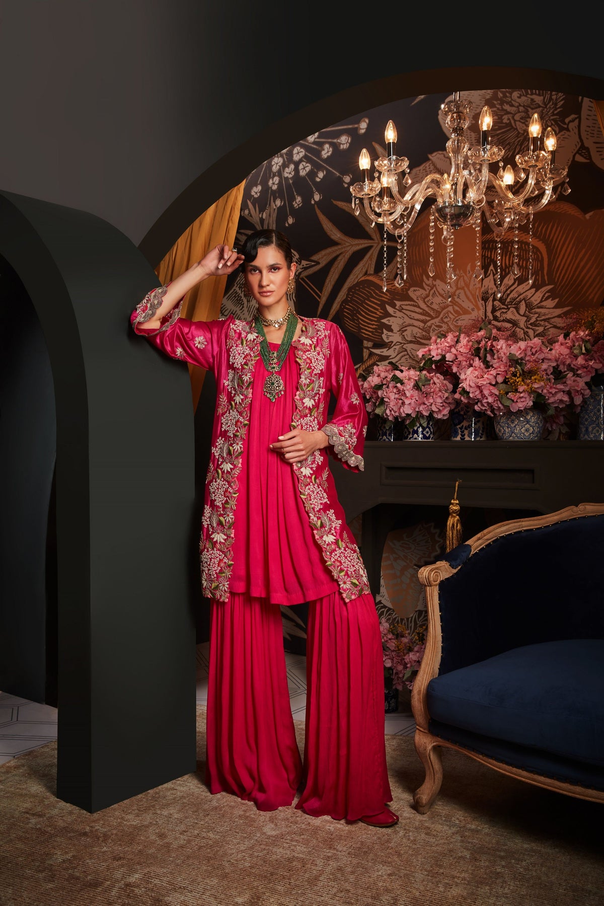 Fuchsia Sharara Set