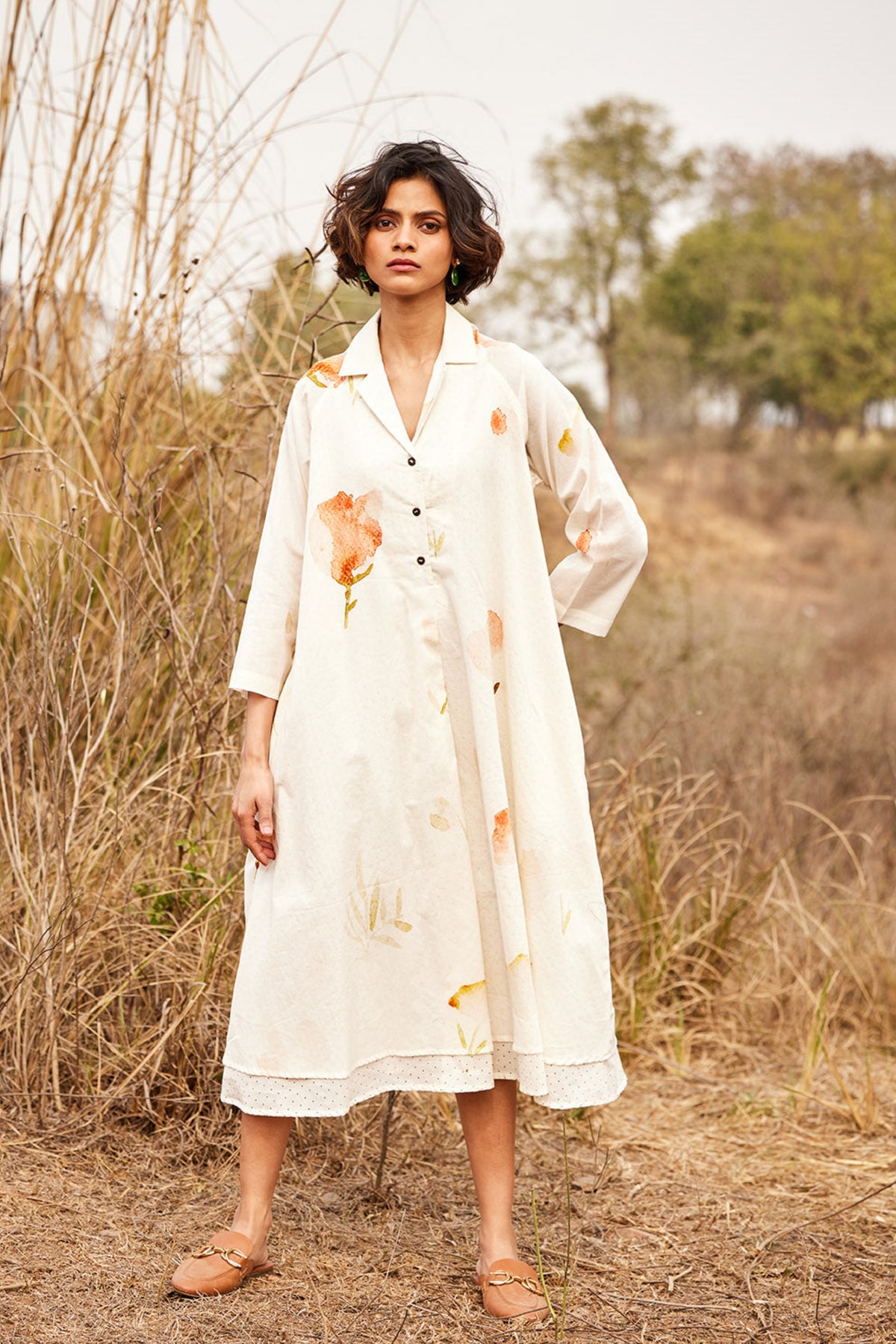 French Hydrangea Dress