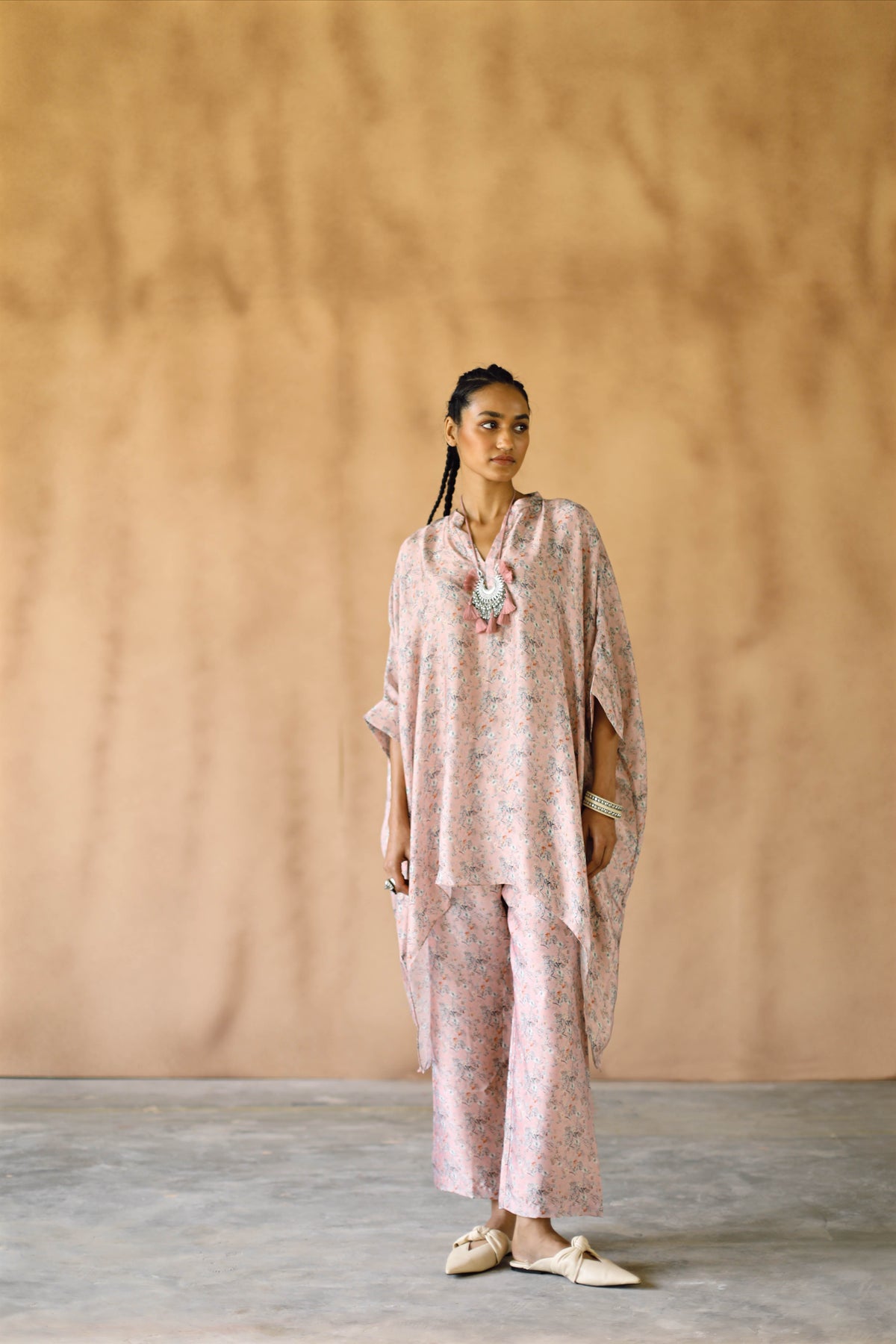 Melon Short Kaftan &amp; Pant Co-Ord Set