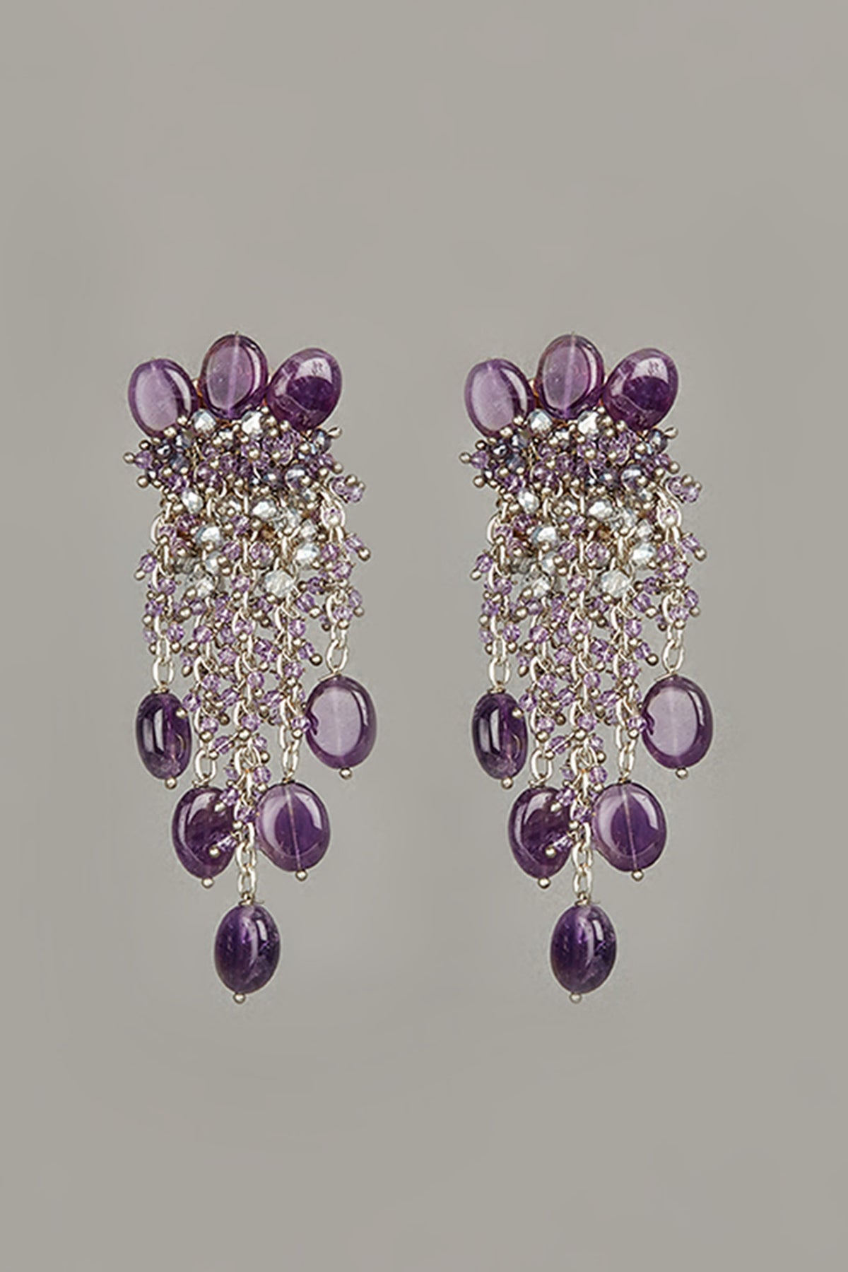 Handcrafted Purple  Danglers