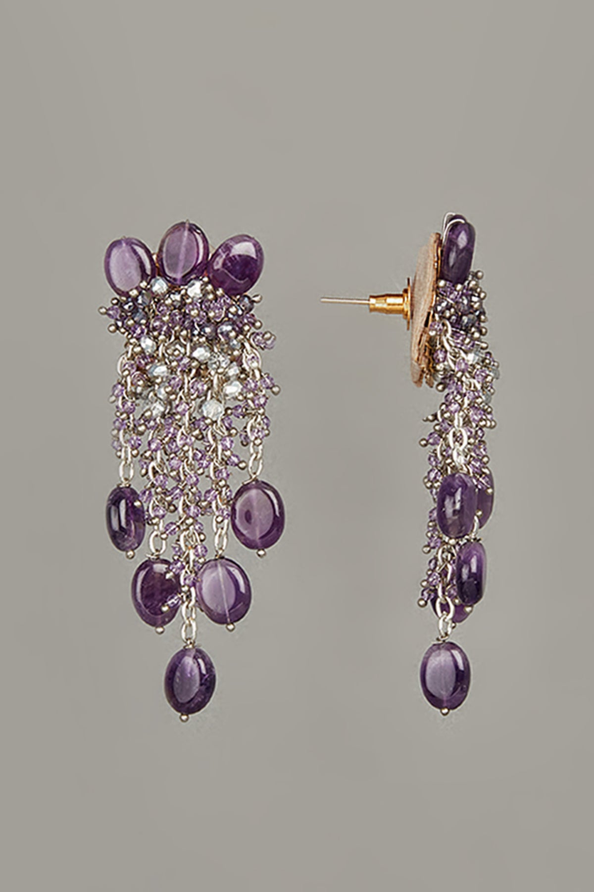 Handcrafted Purple  Danglers