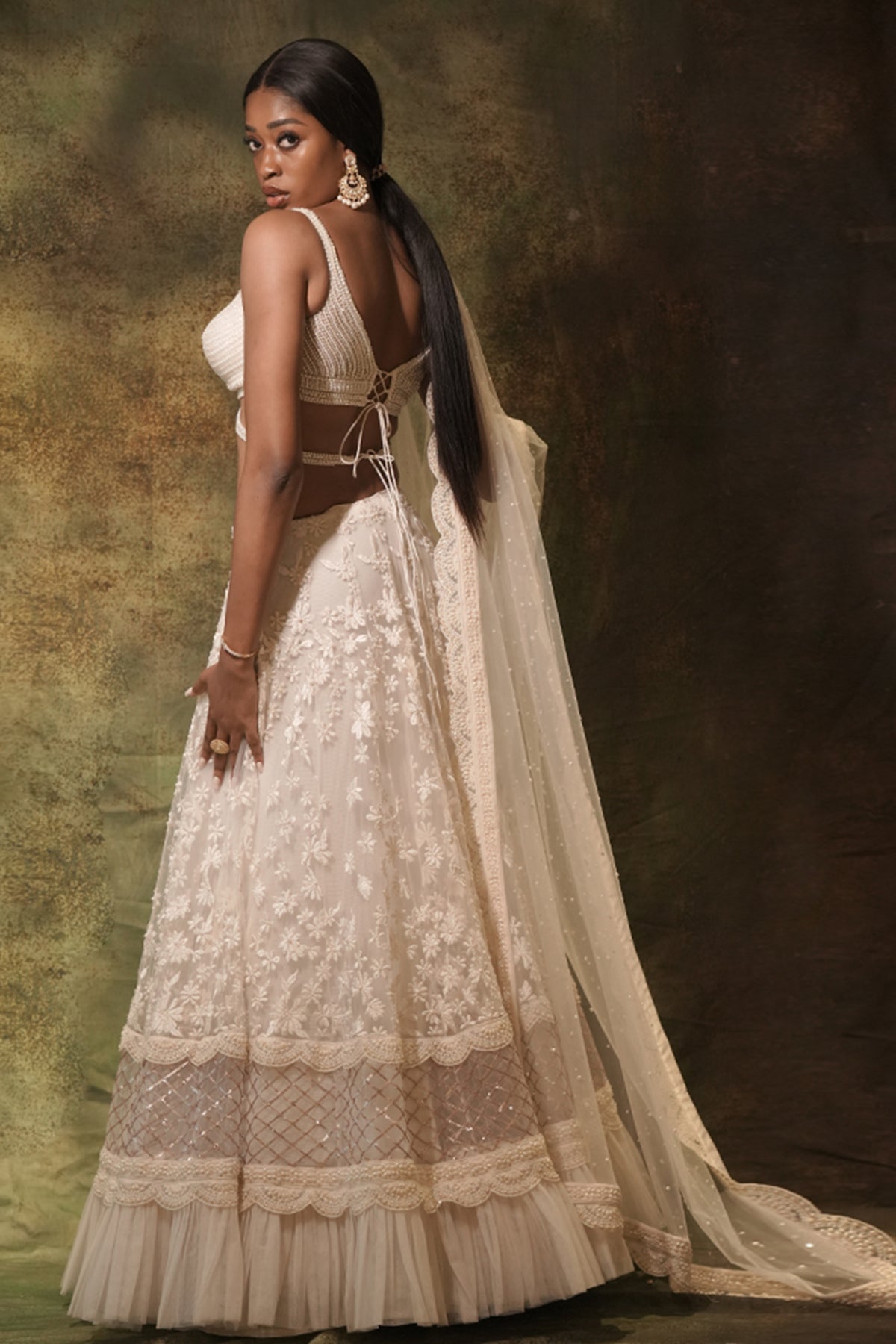 The Floral Pearl Lehenga Set