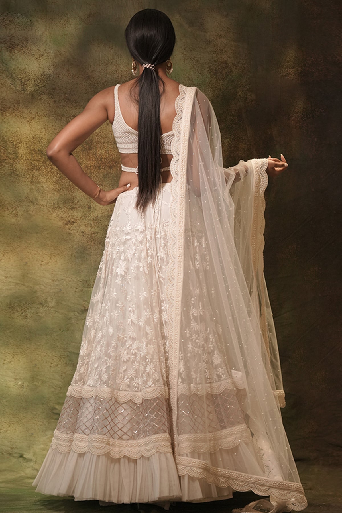 The Floral Pearl Lehenga Set