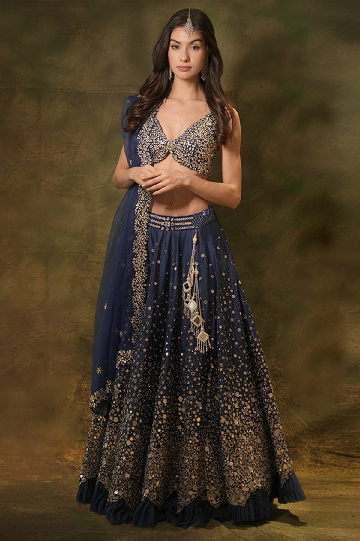 Dazzled Mirror Lehenga Set