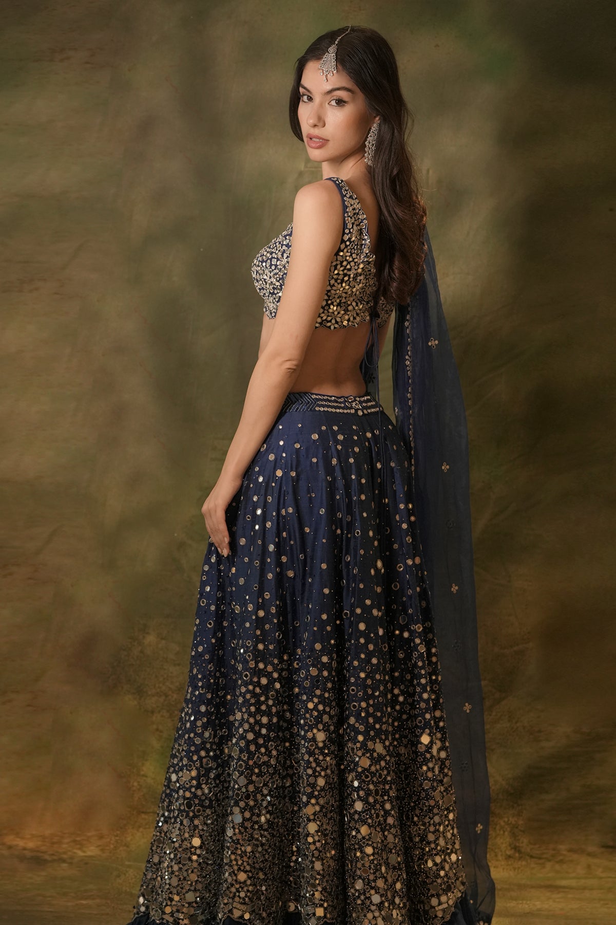 Dazzled Mirror Lehenga Set