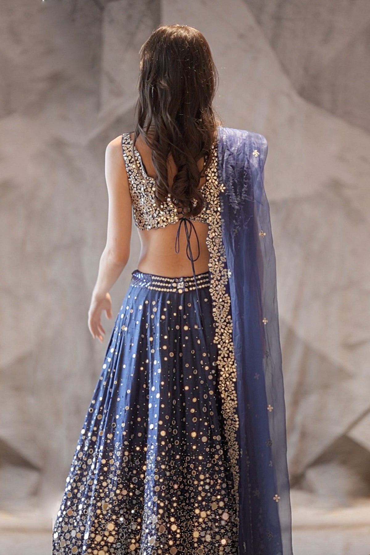 Dazzled Mirror Lehenga Set