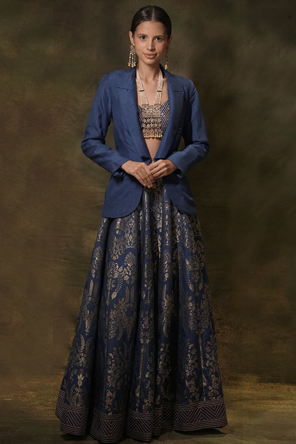 Anant Blue Lehenga Set