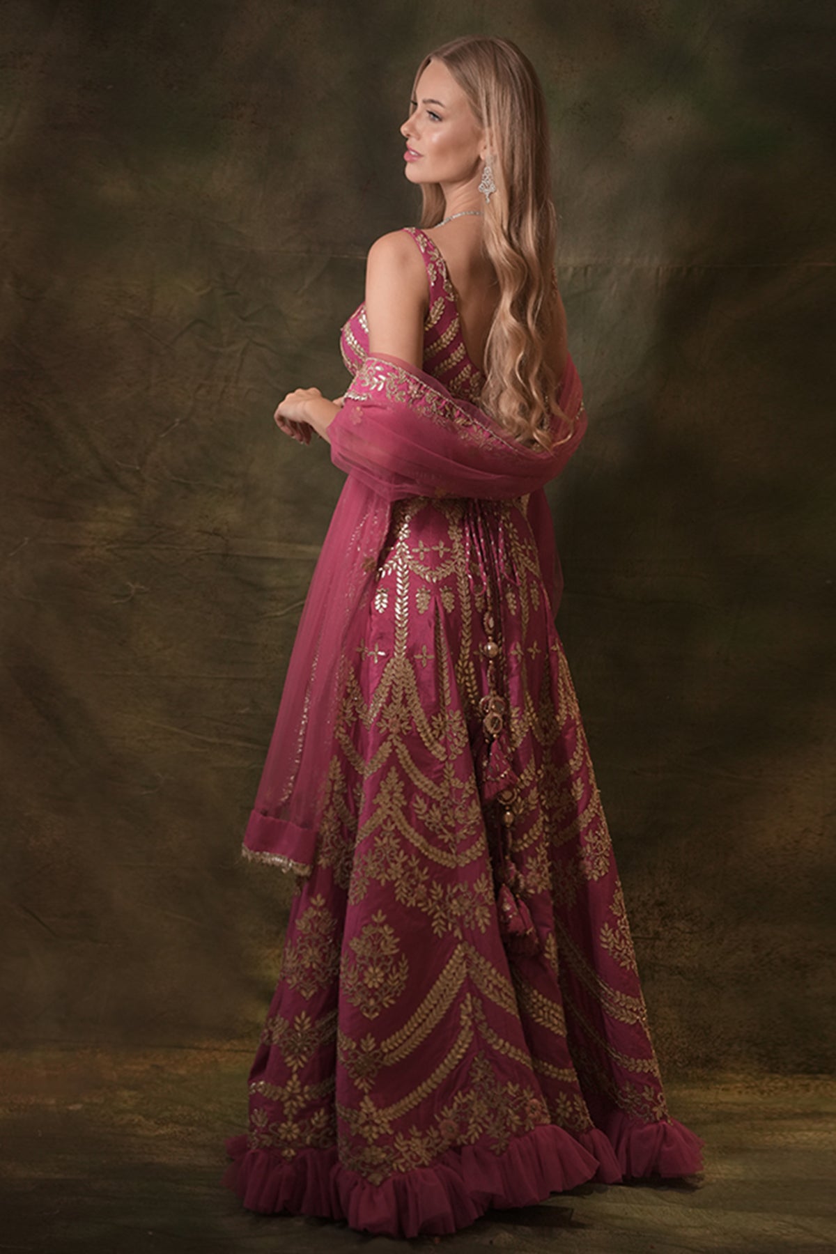 The Pink Gota Lehenga Set