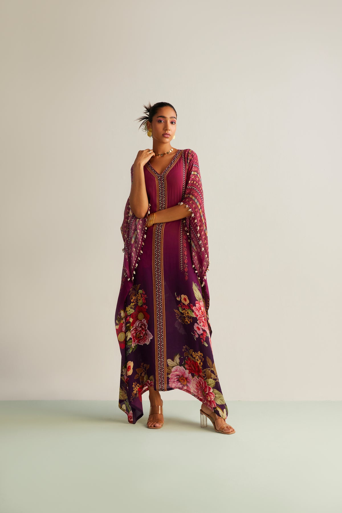 Ombre Floral Nayra Kaftan