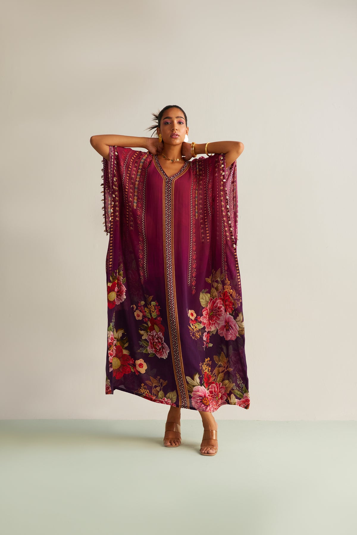 Ombre Floral Nayra Kaftan