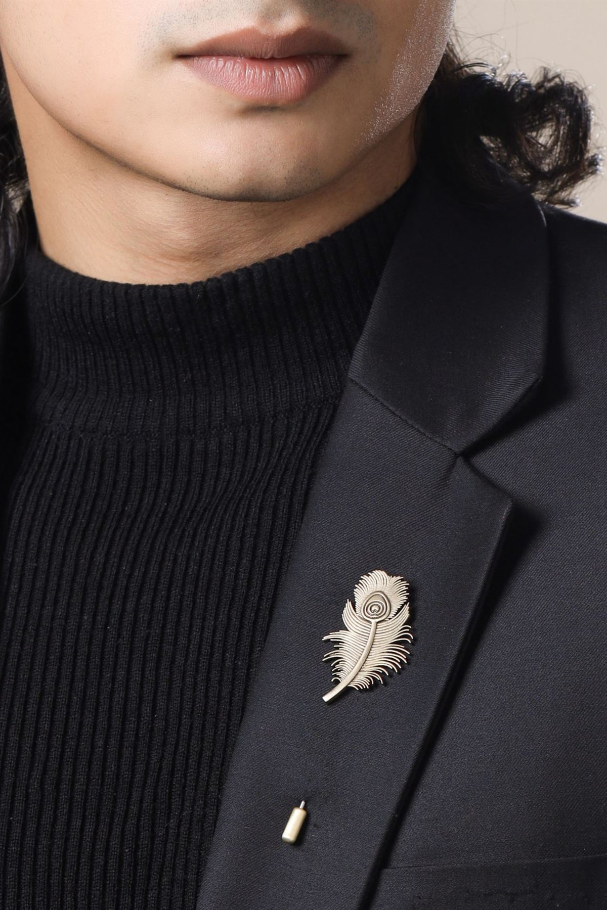 Peacock Grace Lapel Pin