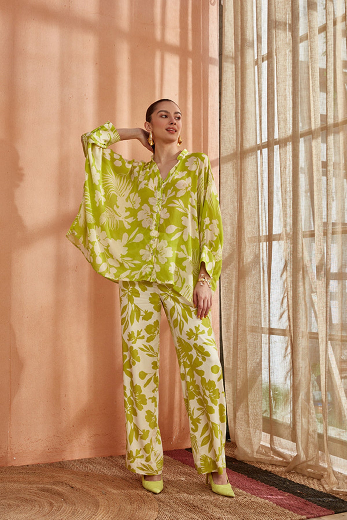 Amyra Green Kimono Shirt