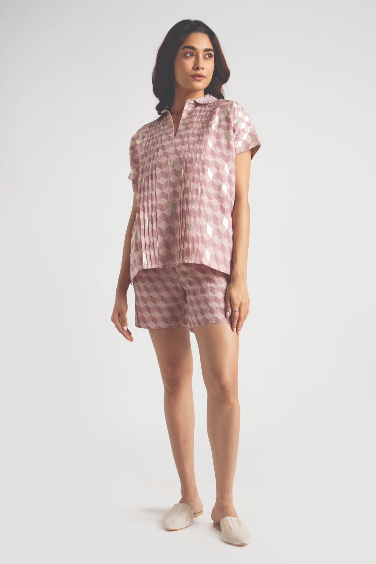 Rose Lady Q Square Top &amp; Shorts