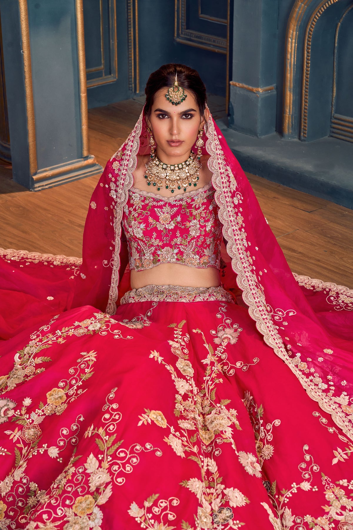 Fuchsia Pink Lehenga Set