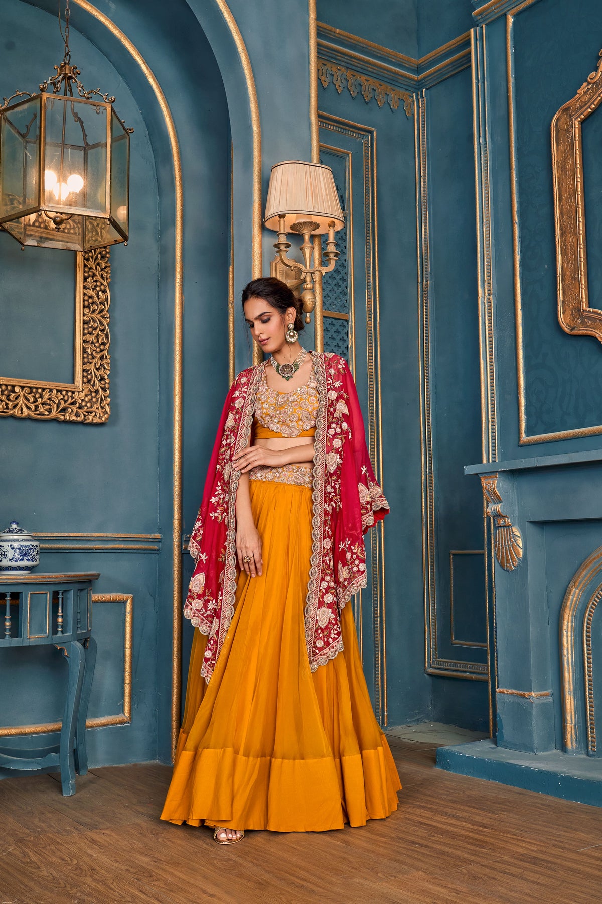 Classic Mustard Lehenga Set