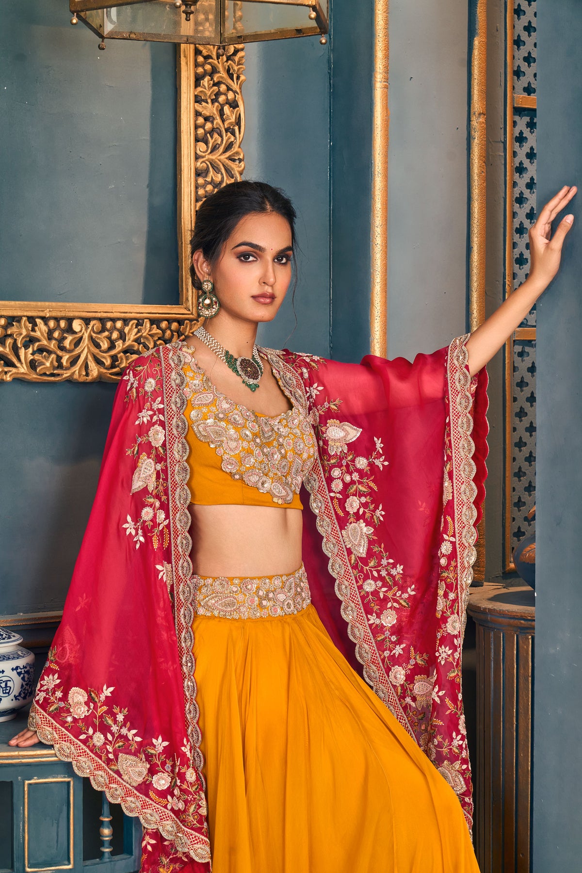 Classic Mustard Lehenga Set