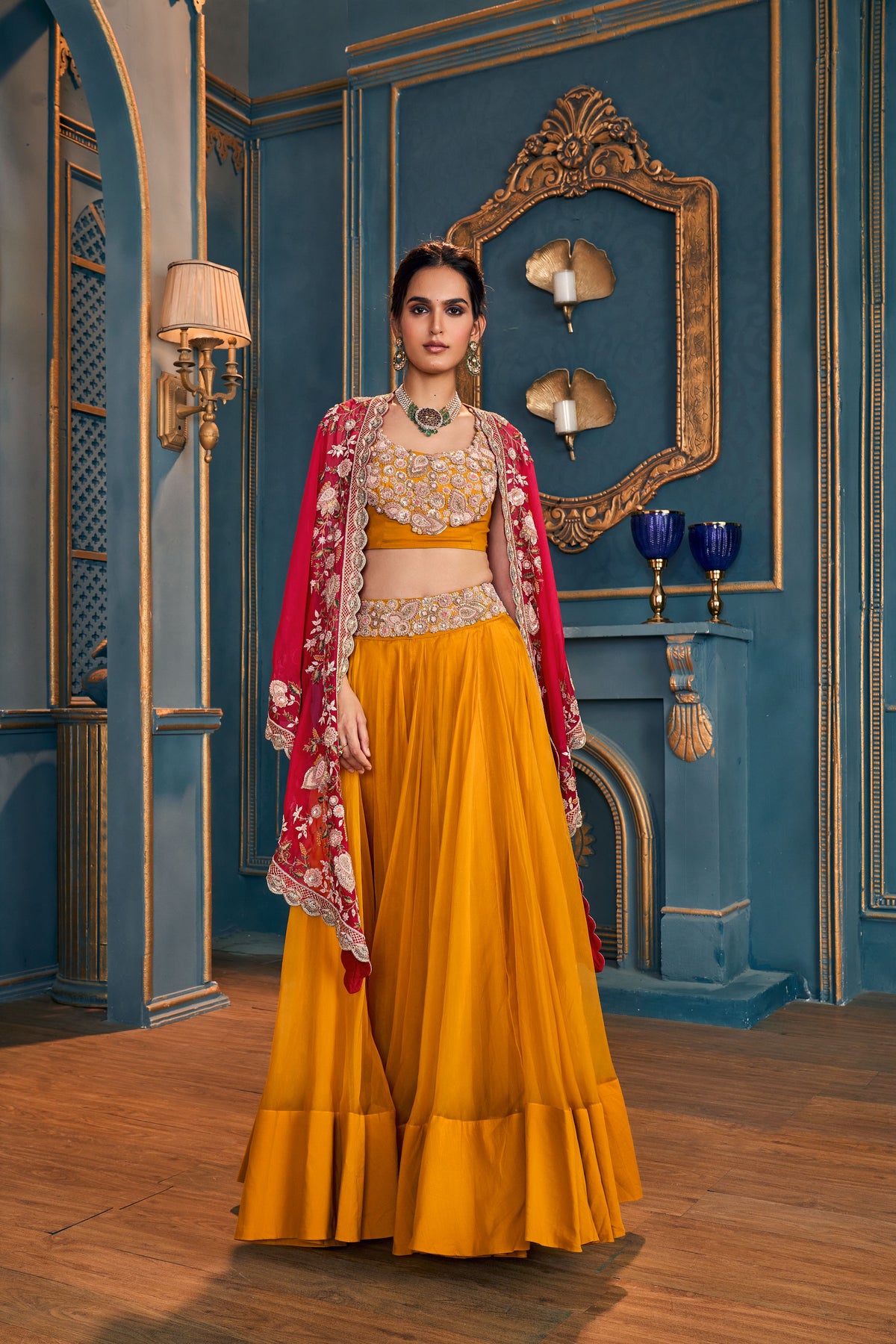 Classic Mustard Lehenga Set