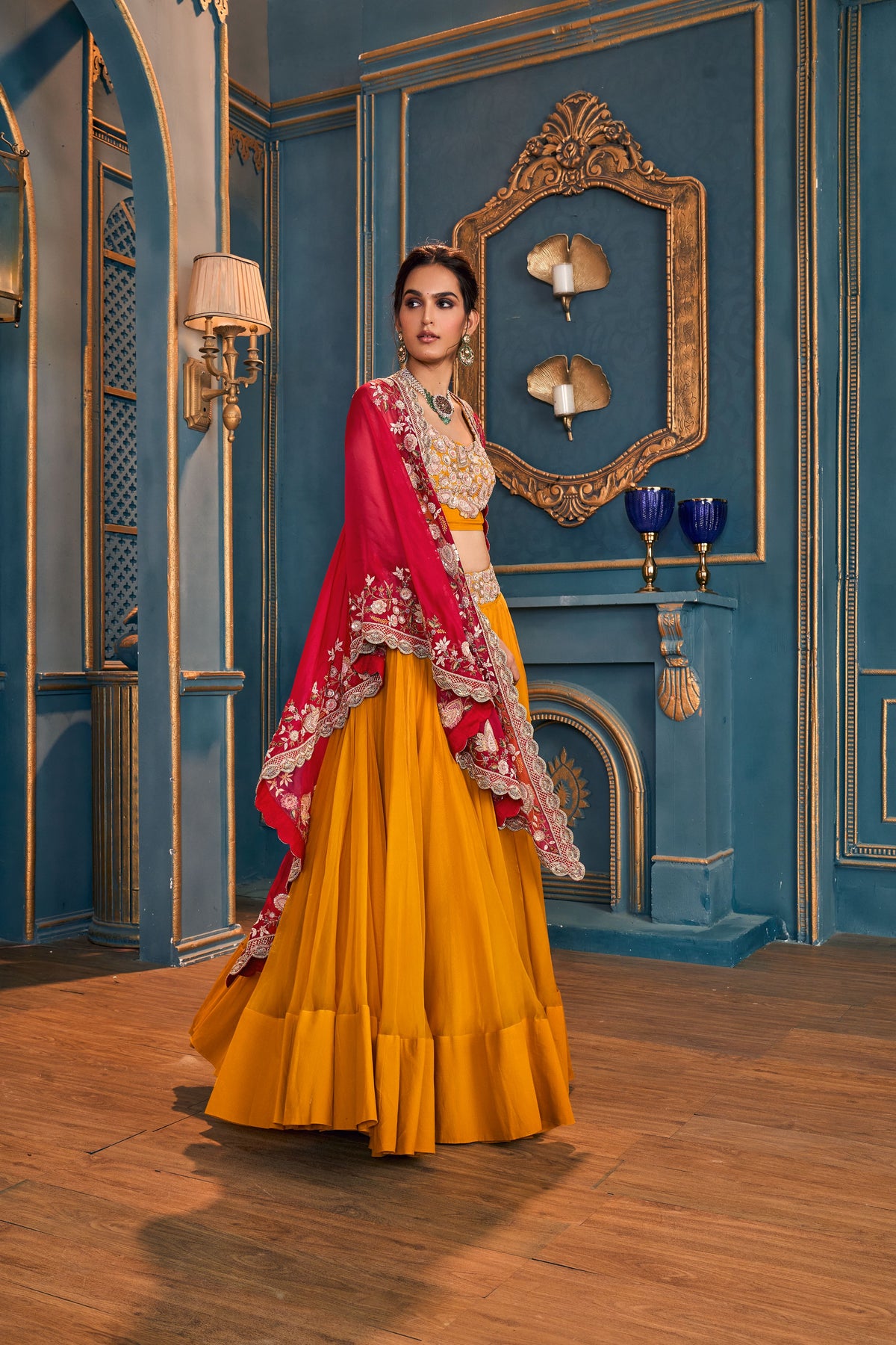 Classic Mustard Lehenga Set