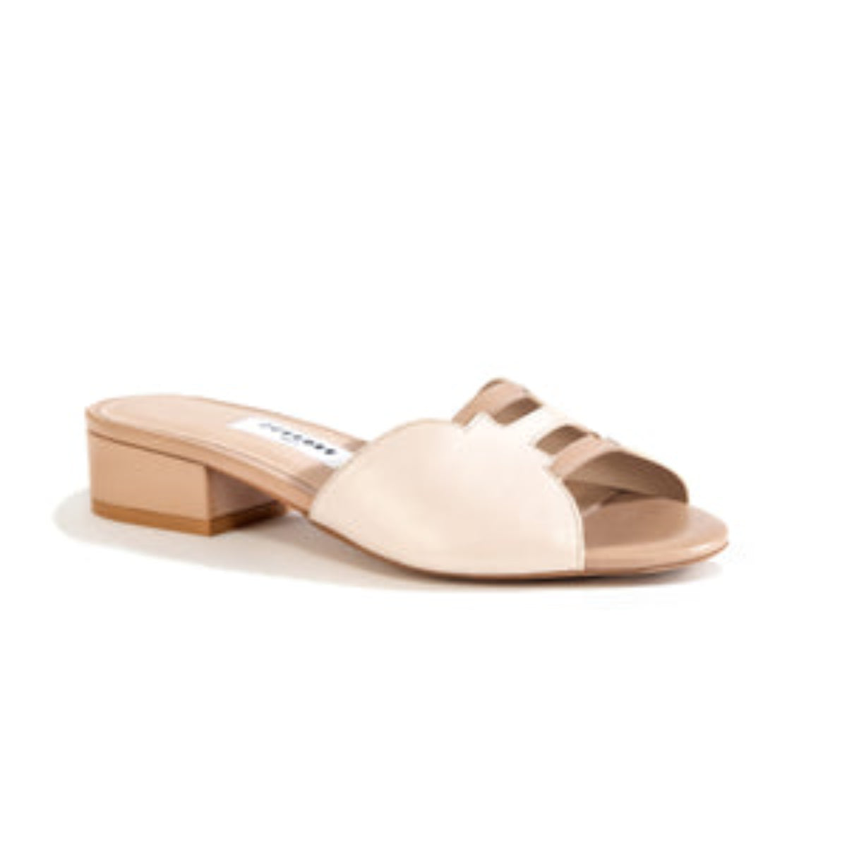 Ivory &amp; Nude 1 Inches Open Toe Sliders