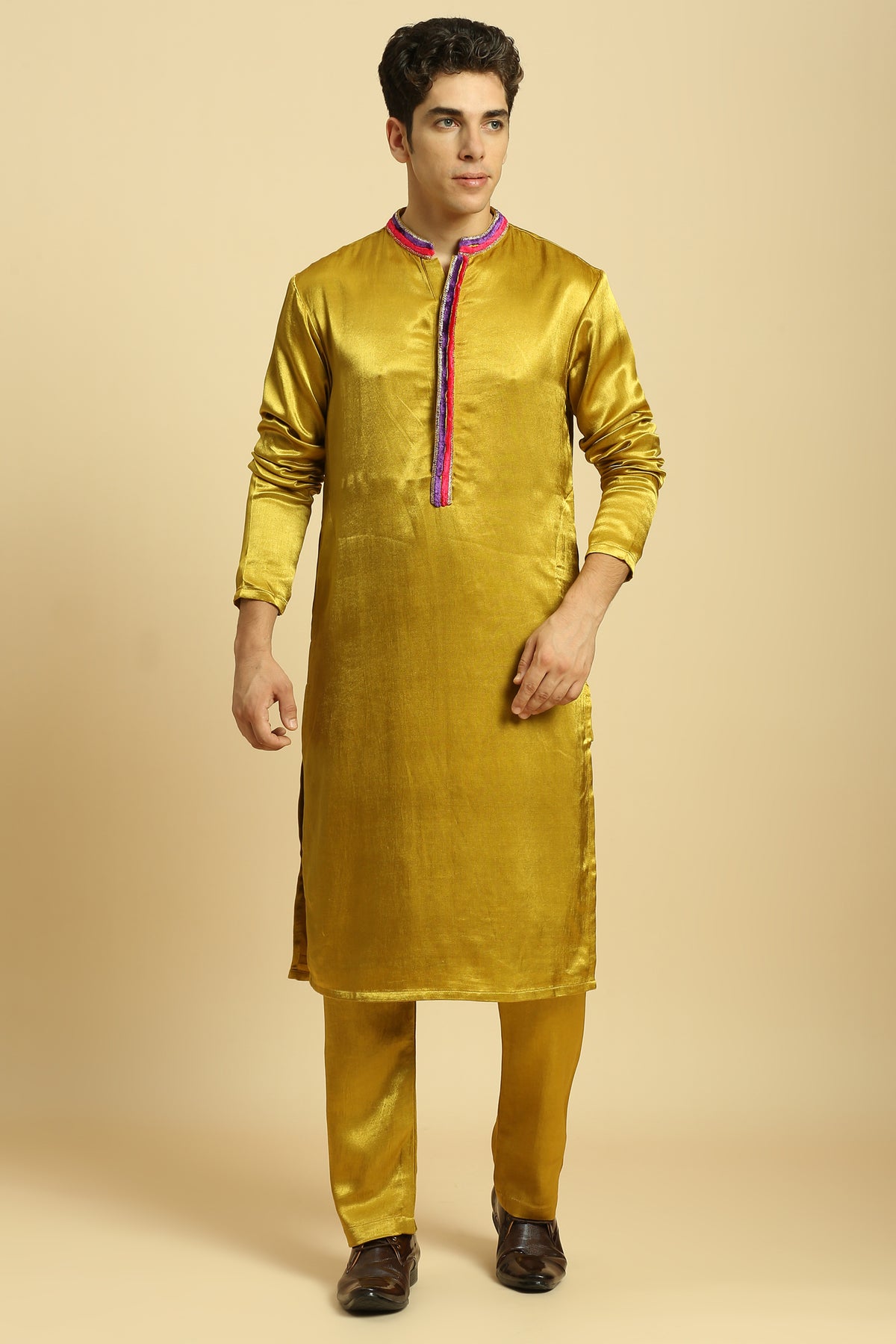 Mustard Kurta With Pant and Dupatta