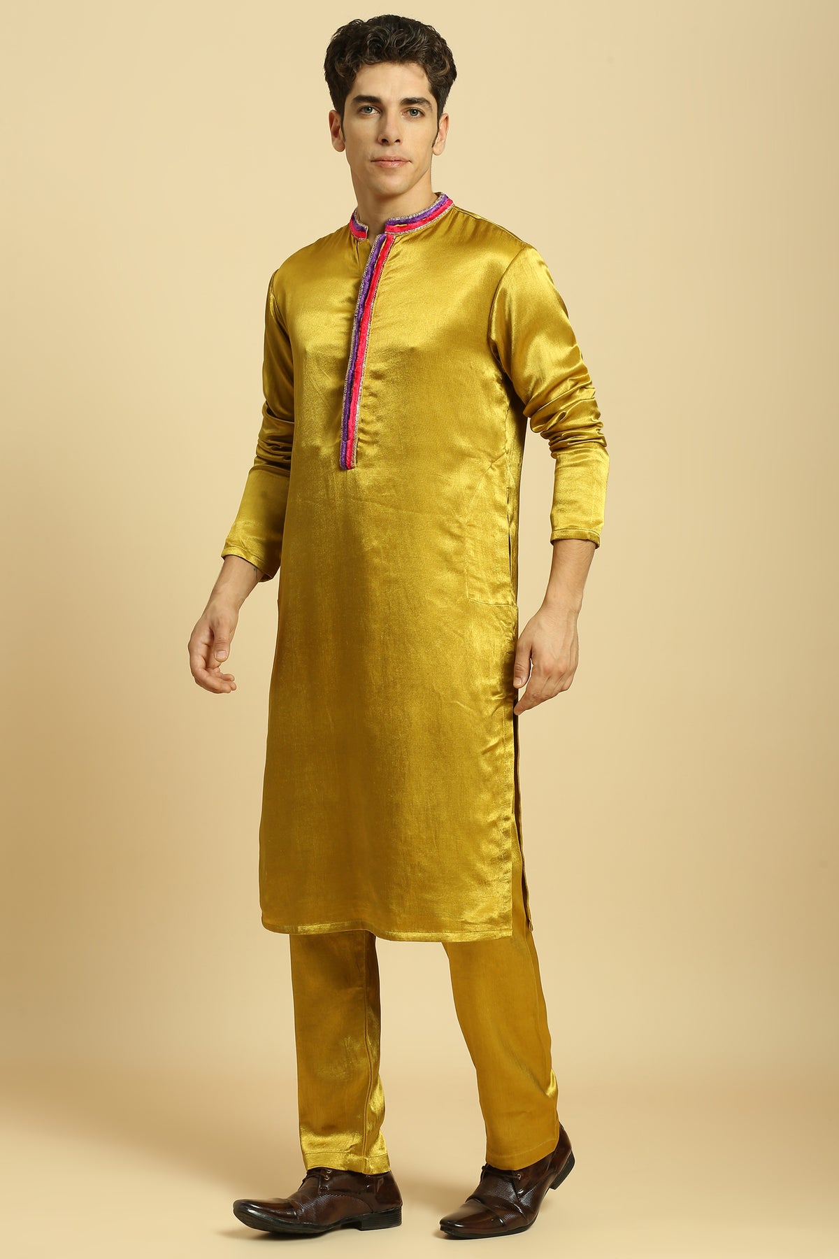 Mustard Kurta With Pant and Dupatta