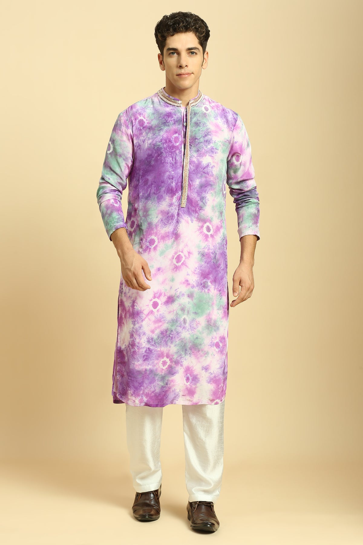 Tie-Dye Kurta With Pant