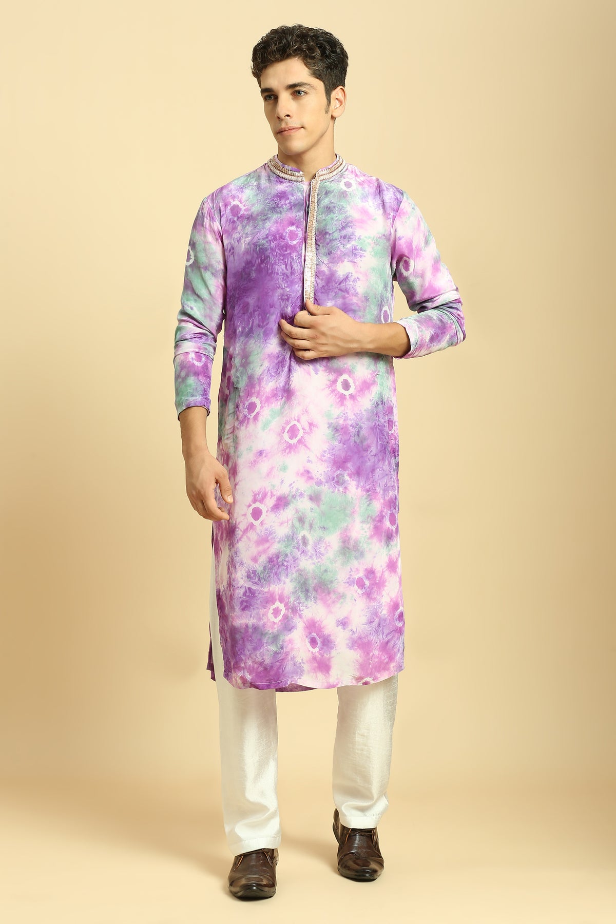 Tie-Dye Kurta With Pant