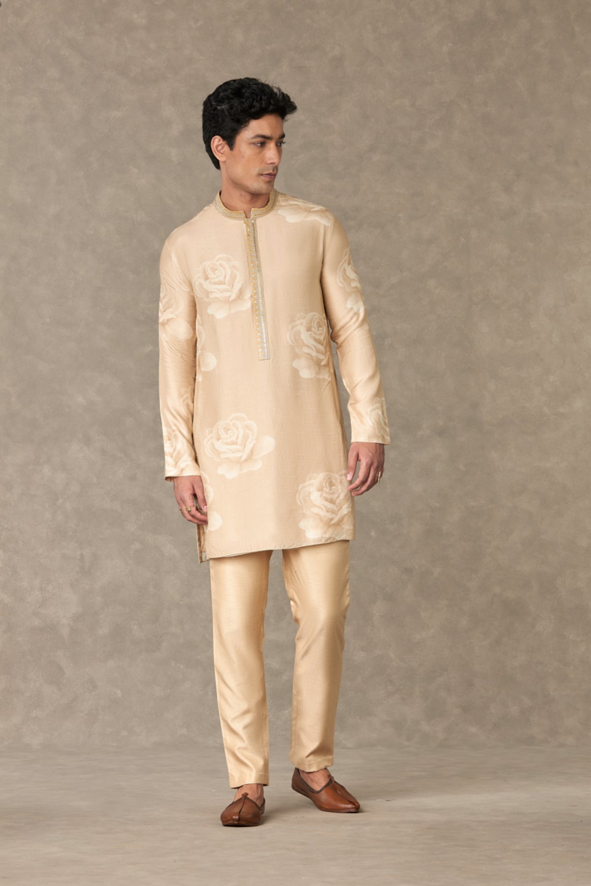 Beige Gulaab Kurta Set