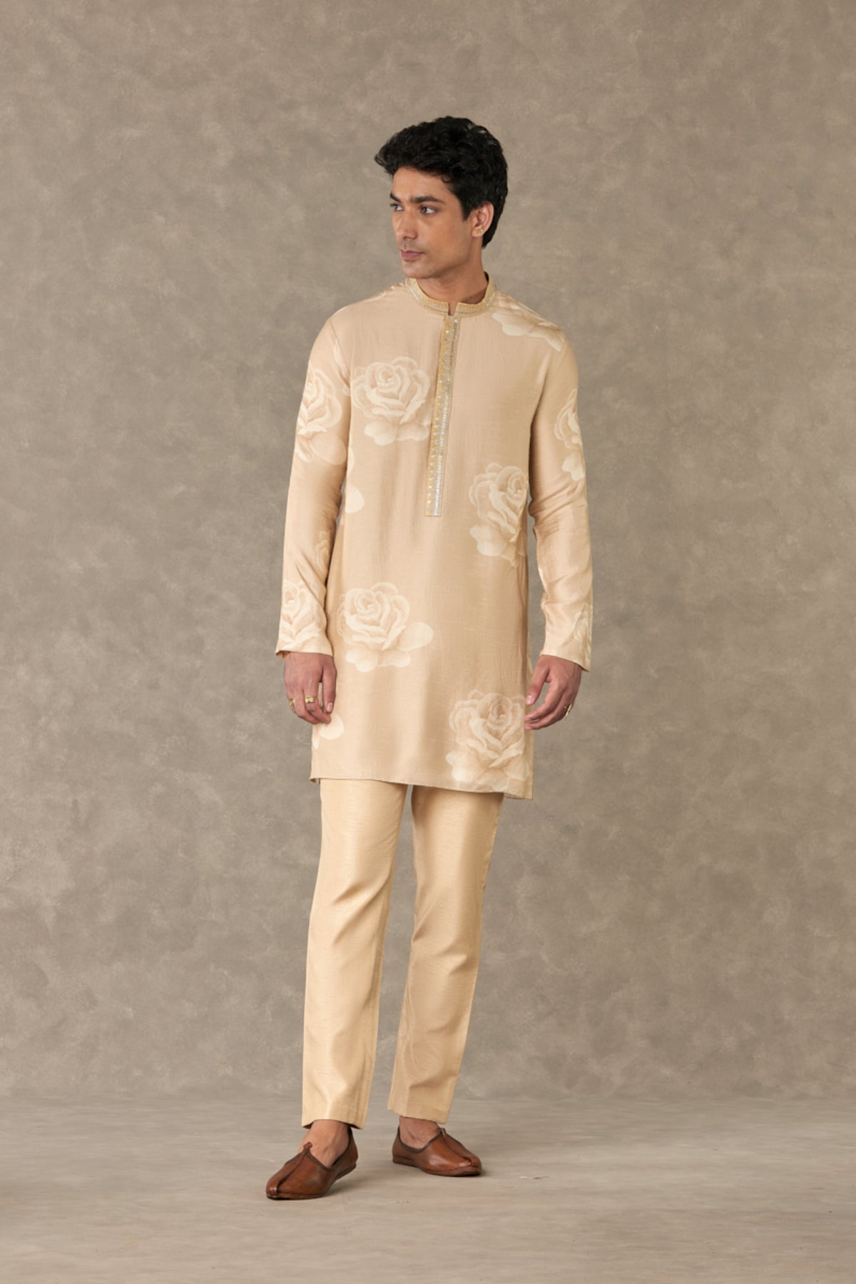 Beige Gulaab Kurta Set