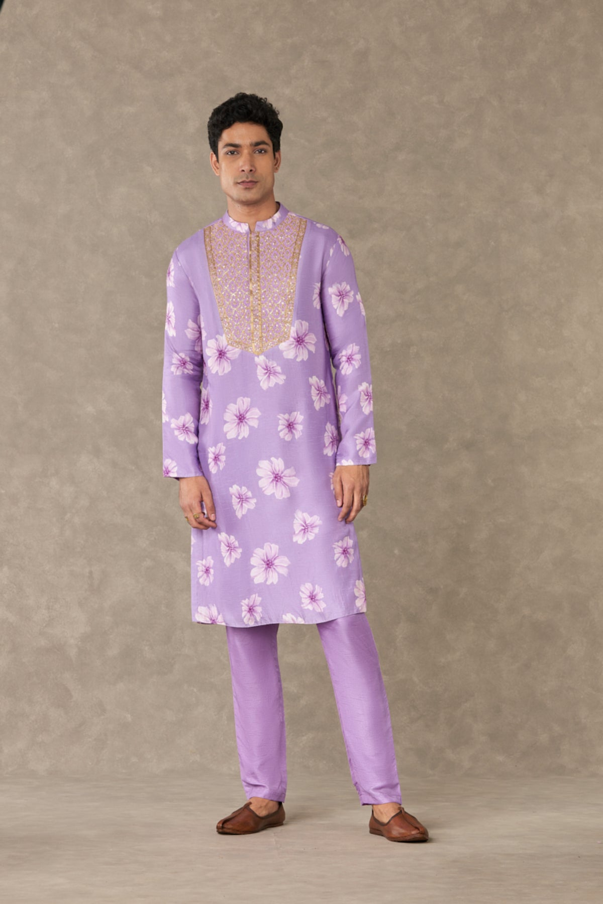 Lilac Parijat Kurta