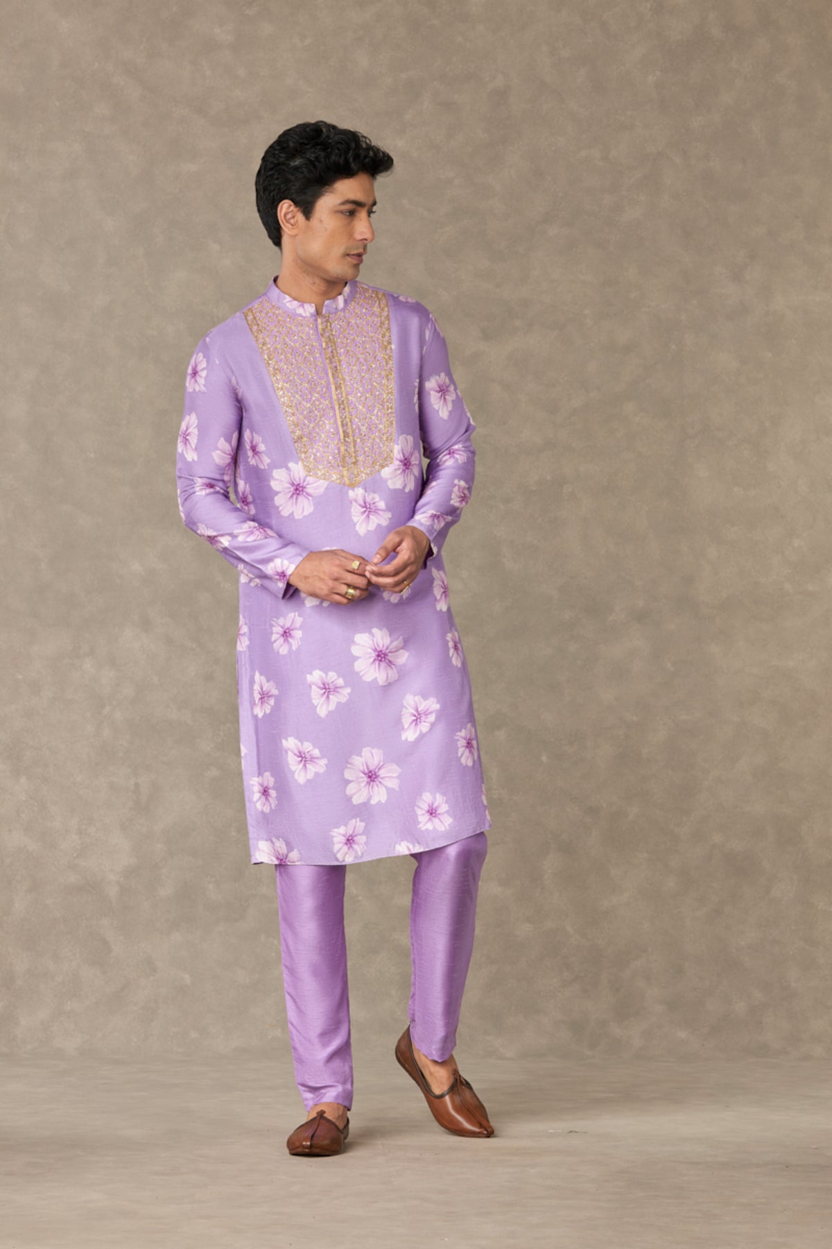 Lilac Parijat Kurta