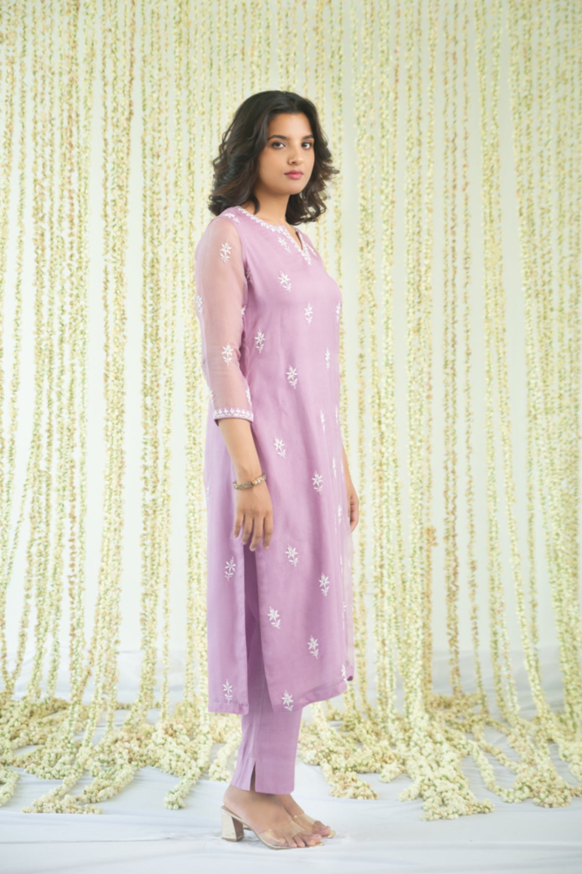 Amethyst Chikankari Kurta Set