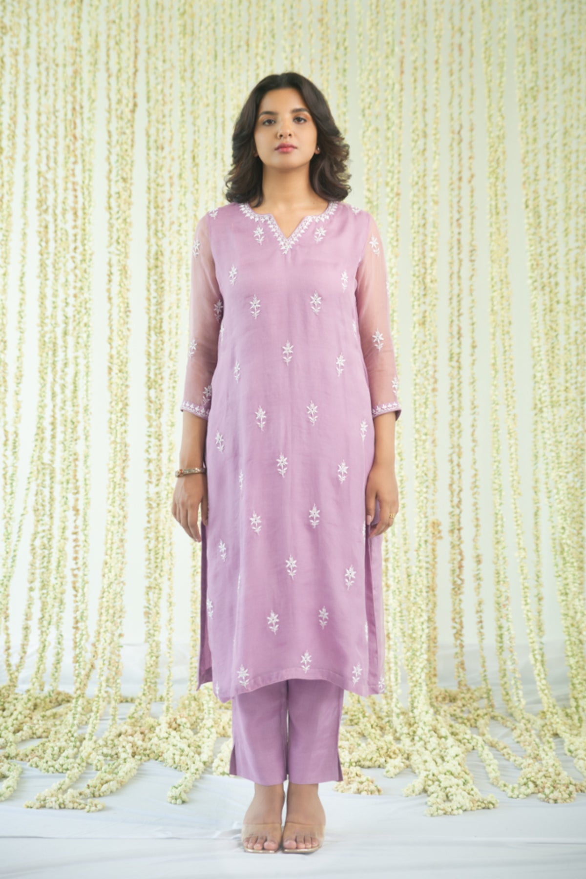 Amethyst Chikankari Kurta Set