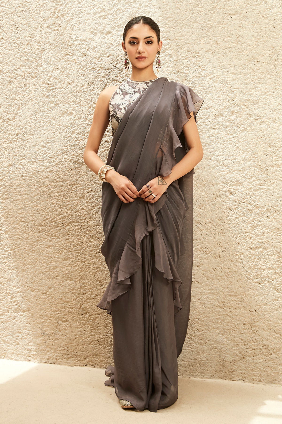 The Millennial Ruffled Saree