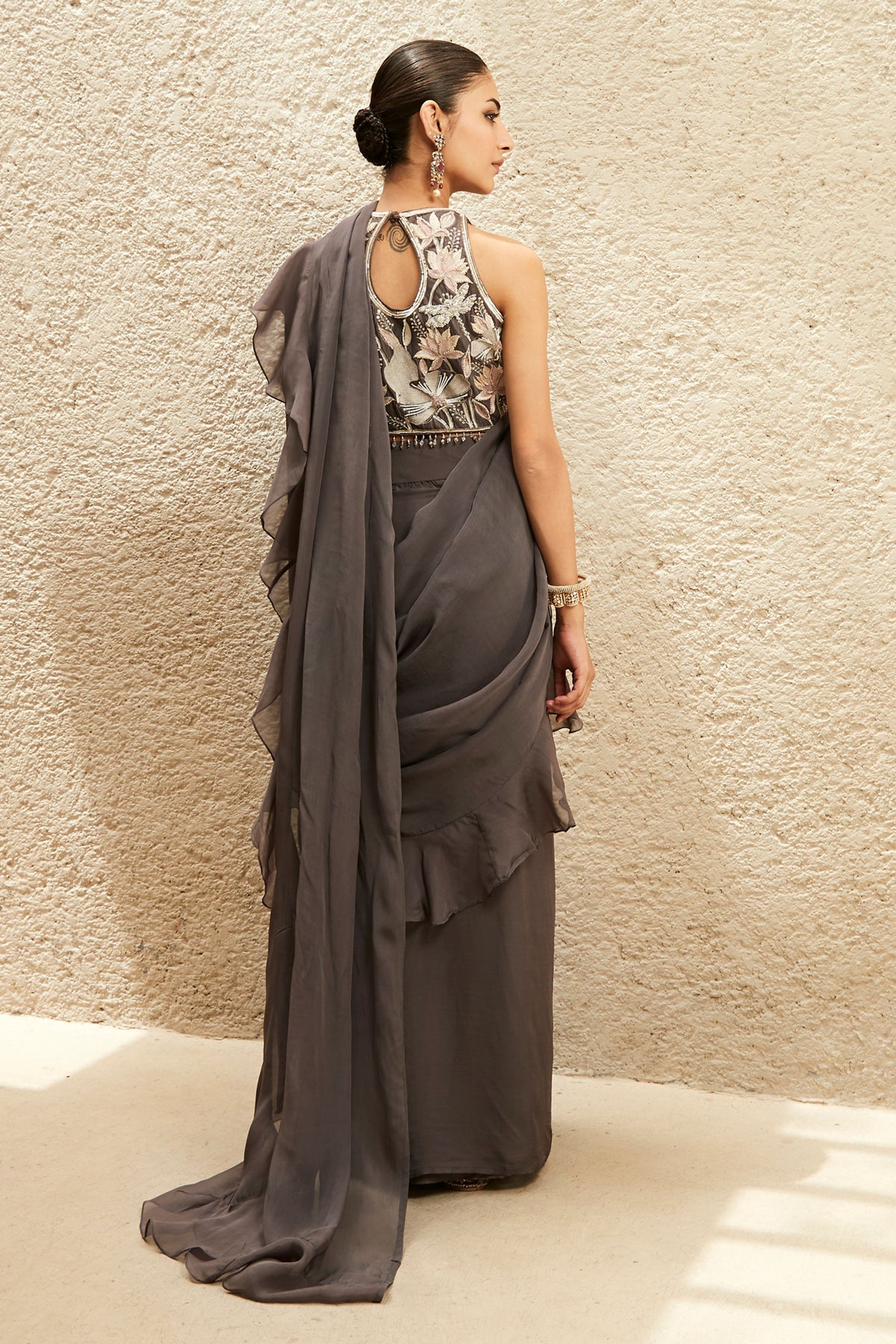 The Millennial Ruffled Saree