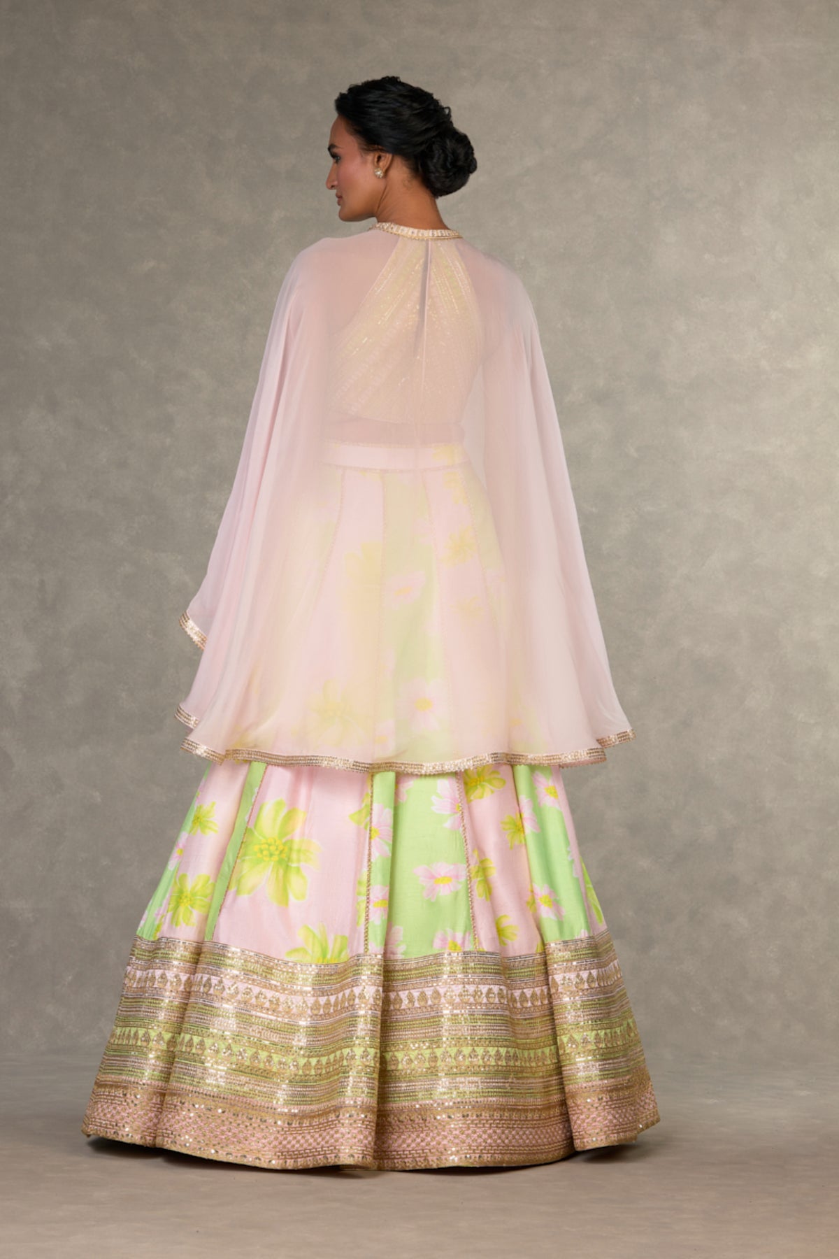 Summertime Parijat Sorbet Lehenga