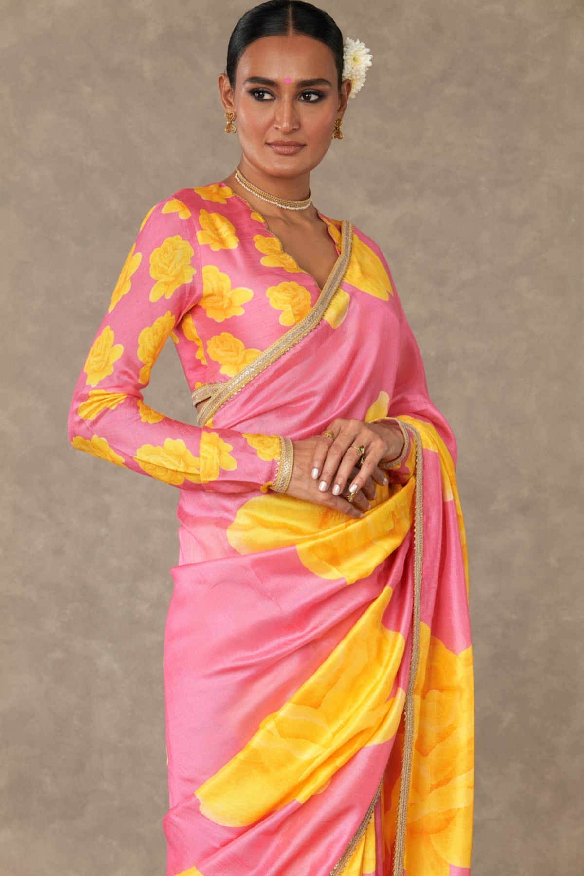 Pink &#39;Gulaab&#39; Saree