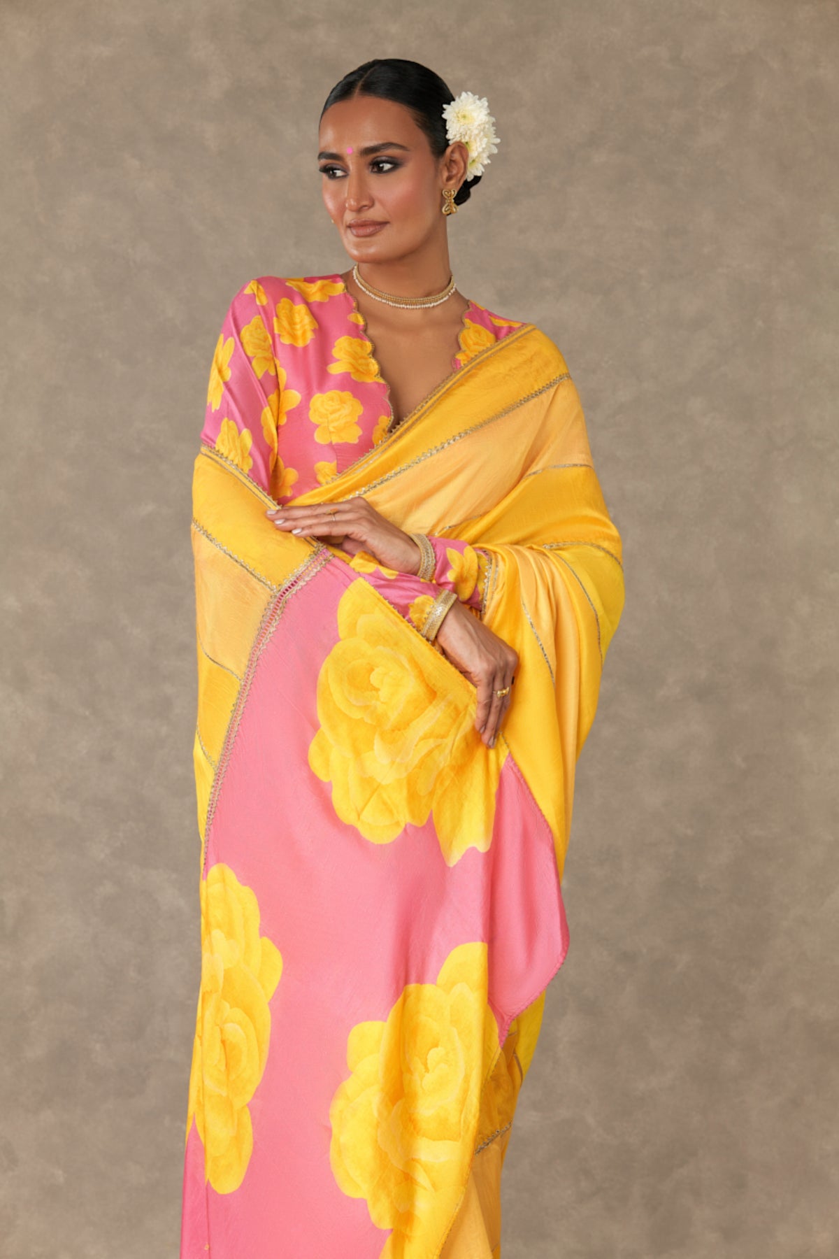 Pink &#39;Gulaab&#39; Saree