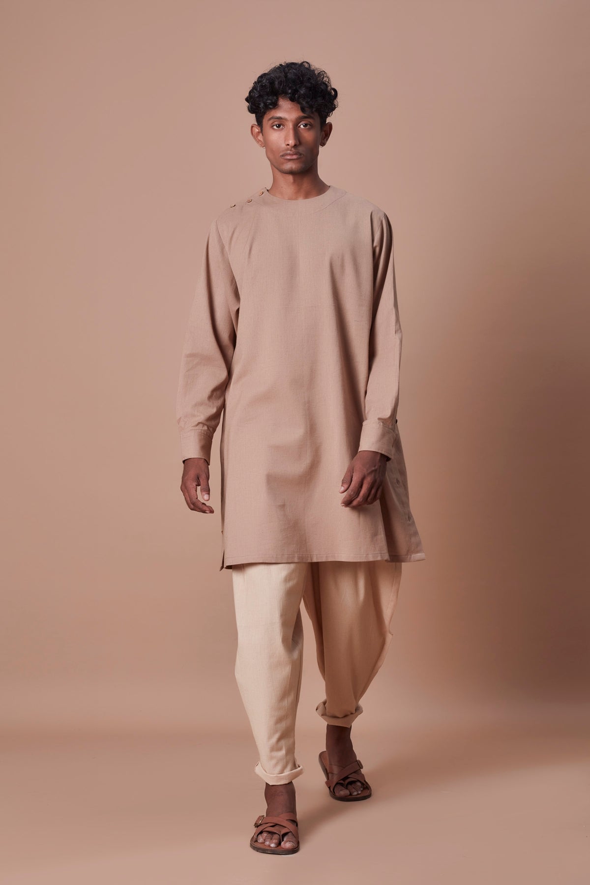 Side buttoned kurta &amp; pant