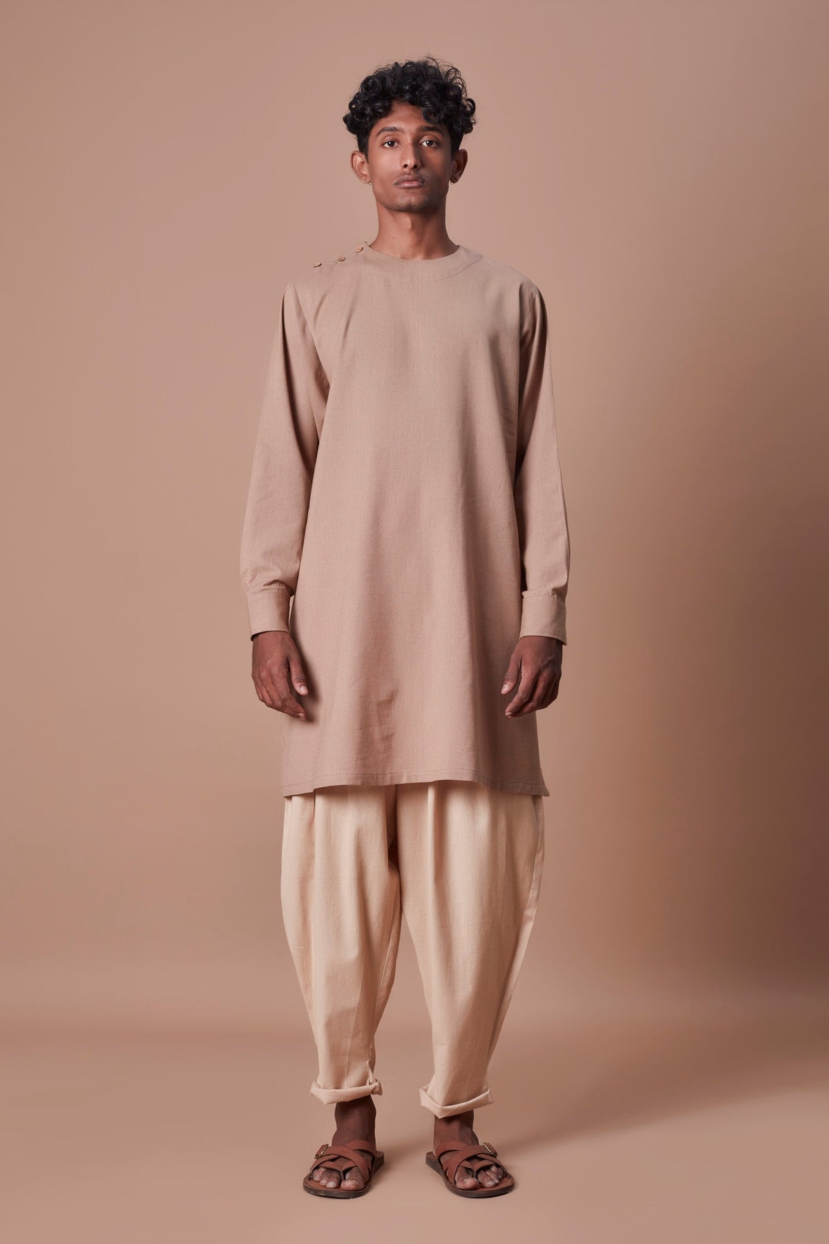 Side buttoned kurta &amp; pant